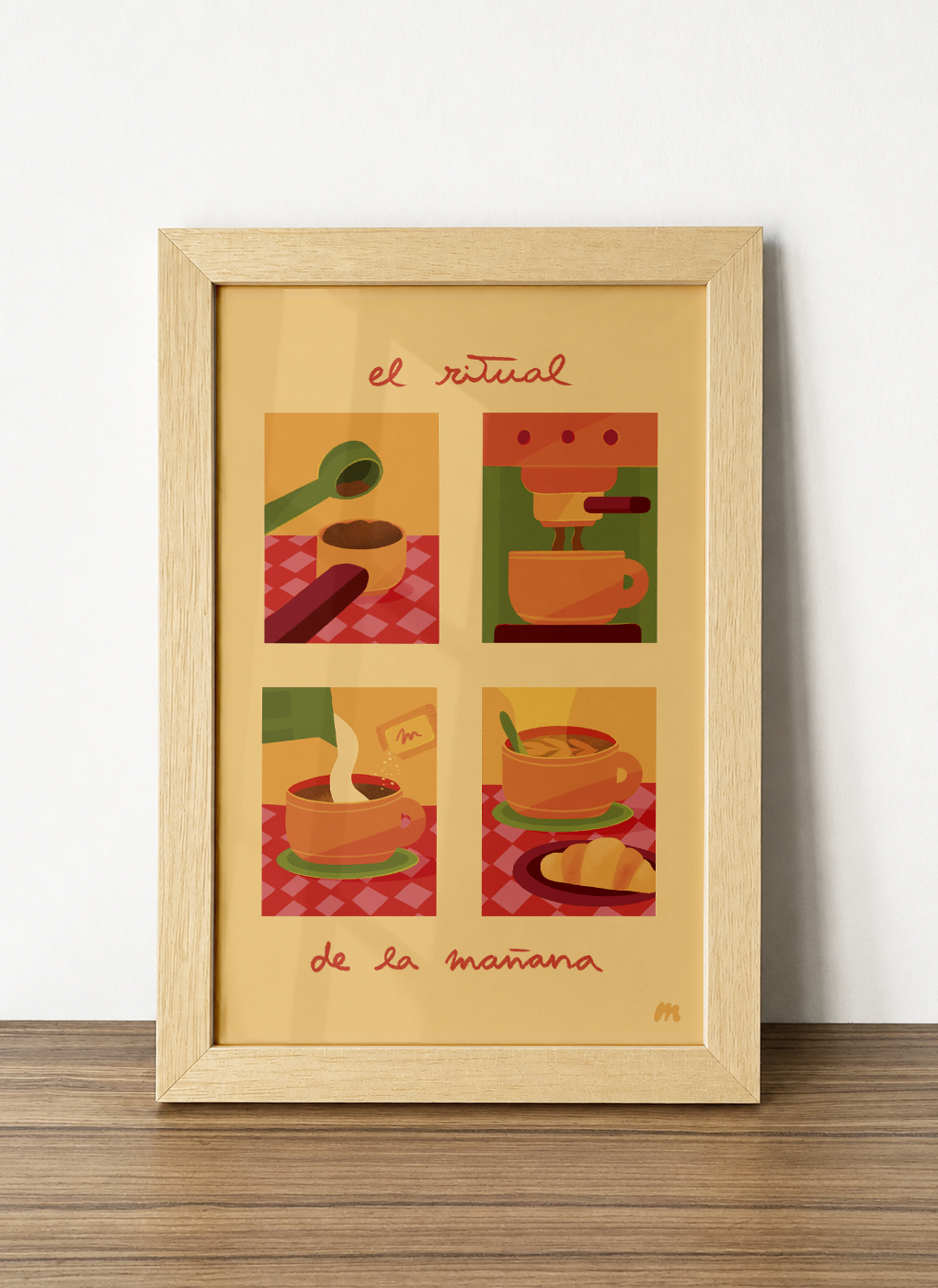 Print Gu&iacute;a de caf&eacute; en tama&ntilde;o 20x30 cm